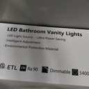 IZORRO Modern Bathroom Vanity Light 24 inch, Rotatable, 16W Dimmable Led Bathroom Light Fixture Over Mirror, Black Vanity Light Bar (Cool White 6000K)