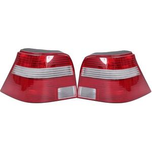Azoeparts 2X Rear Brake Stop Tail Light Lamp for Volkswagen Golf MK4 1998-2002 (White)