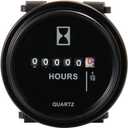 Mechanical Hour Meter Gauge - AIMILAR Professional Engine Hourmeter DC 8-80V for Boat Auto ATV UTV Snowmobile Lawn Tractors Generators (DC8-80V)