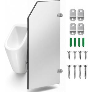 CHONOVO Urinal Partition Wall Mounted, Grey 35.4x15.7in