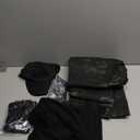 Tactical Suit,Combat Pants and Shirt,Cap Gloves Balaclava Set,Black Camo Uniform Men's Military Airsoft Gear (Medium, Bdu-bk)