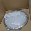 Energetic 14 Inch LED Flush Mount Ceiling Light Fixture, 3000K/4000K/5000K Color Adjustbale, Dimmable Ceiling Light for Bedroom, Kitchen, Bathroom, Study, 24W, 1560LM, Nickel, ETL Listed, 1 Pack