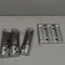Pollock Shower Dispenser 3 Chamber No Drill Shampoo and Conditioner Dispenser for Bathroom, Large Capacity, Silver