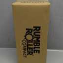 RumbleRoller - Extra Firm Textured Muscle Foam Roller Manipulates Soft Tissue Like A Massage Therapist (Black, Compact)