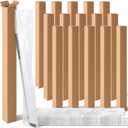 Watersay 15 Pack 4 x 4 x 40 Inch Golf Club Shipping Boxes with 8 x 48 Inch Bubble Protector Tall Corrugated Boxes Cardboard Long Golf Storage Box for Shipping Packaging Moving Mailing Home or Business