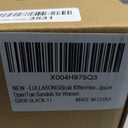 Women's Kitten Heels Sandals Flip Flops Low Heels Slip On Slides 1.8-2 Inch Heeled Square Open Toe Sandals for Women (5.5, Black)