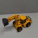 11" Excavator Toy, 1: 18 Scale, Rolling Wheels Inertia-Powered, HeavyDuty Plastic, with Lights & Rumbling Action, Working Boom & Bucket, Indoor/Outdoor Sandbox Vehicle for Ages3+ - Easter Gifts