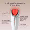 Laduora Lumeo 4-in-1 SkinLift Beauty Device + Serum Kit | Pro Glow System for Face & Neck