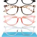 MIGSIR Blue Light Blocking Glasses for Computer Gaming, Fashion Fake Helps Reduce Screen Fatigue Eyeglasses for Women Men
