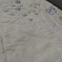Laura Ashley - King Quilt Set, Super Soft & Breathable Embroidered Bedding with Matching Sham(s), Floral Home Decor (Floral Embroidery Blue, King)