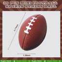 Blulu 30 Pack Mini Foam Football 2.17" Mini Football Party Favor Stress Ball Bulk Small Foam Sports Valentines Ball for Birthday Carnival Reward Party Bag Gift Filler(Dark Brown)