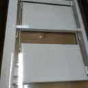 Step Ladder 3-Step White Finish Aluminum Folding Step Ladders,Anti-Slip Max 330 lbs
