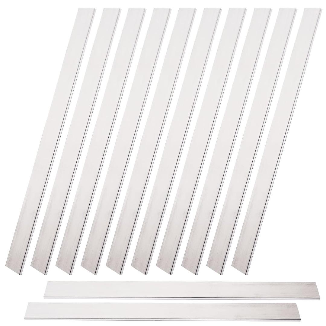 12 Pieces Square Aluminum Flat Bar, 1/8" Thickness X 1" Width X 12" Length Square Aluminum Bar, 6061 Aluminum Flat Plate, 3mm X 25mm X 305mm T6511 Solid New Mill Stock
