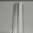 THMOOTHER 10-Pack 3.3FT 1Meter V Shape LED Strip Aluminum Channel Diffuser System, Extruded Alu Track Milky Cover with Corner Connector and Mounting Kit,Easy Cut and Installed Curved Lens Profile
