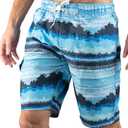 Kanu Surf Flex Men's Swim Trunks Quick-Dry Bathing Suit Men, 9" Inseam (Regular & Extended Sizes) (XX-Large, Banzai Navy)