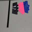 phemera 1 Set of Bicycle Safety Flags/Adjustable Height with Springs, Resilient Heavy-Duty Fiberglass Poles, Polyester Full-Color Pink, Blue, and Pirate Flags