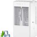 Portable Air Conditioner Fan Desktop Evaporative Cooler Small Air Conditioner Fans Quiet Desktop Cooling Fan 3 Wind Speed 2-4H Timer for Room, Bedroom, Office, Camping (B)