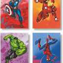 Superheroes watercolor wall art poster prints, superheroes wall art, set of 4 Unframed 8''x10'' posters for boys room superheroes room decor, Avengers Wall Art, Posters for Boys Room