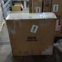 Goplus 32-Inches W Black Steel Rectangle Tabletop Natural gas Fire table