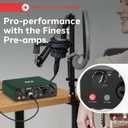 Pyle USB Audio Interface for Recording, Streaming & Podcasting – 2 Inputs 2 Outputs, 48V Phantom Power, 24bit/192kHz ASIO, Studio-Quality Sound, Rugged Metal Chassis - Compatible with Windows/Mac
