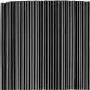 500 Pcs Black Disposable Drinking Plastic Straws.(0.23'' diameter and 8.26" long)