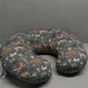 Boppy Original Nursing Pillow, Gray Dinosaurs, Ergonomic Nursing Essentials for Bottle and Breastfeeding, Firm Fiber Fill, with Removable Pillow Cover, Machine Washable