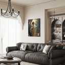 Framed Jesus Canvas Wall Art Jesus in the Garden Wall Decor Picture Christian Poster Painting Decoration Unique Print Wall Decor Living Room Bedroom Church Decor 12x16 Inch Ready to Hang