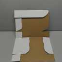 HORLIMER 12x9x3 inches Shipping Boxes Set of 20, White Corrugated Cardboard Box Literature Mailer