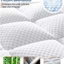 BEDELITE King Mattress Topper Dual Layer 4 Inch Memory Foam Mattress Topper, 2 Inch Pilow Top Mattress Pad and 2 Inch Premium Gel Foam Mattress, with Stretchable Pockets Up to 6"-24"
