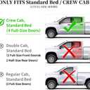 4PCS Window Rain Guards Fit for Chevy Silverado GMC Sierra 1500 20192026 2500/3500HD Crew Cab 20202026 Outside Tape-On Mount Vent Deflectors Visors Accessories(for Silverado/Sierra1500CrewCab)