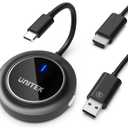Unitek Wireless HDMI Display Dongle Adapter  Portable 1080P 60Hz USB C Transmitter for TV Upgraded 2G/5G Mirroring Adapter Stream Video to Monitor Projector for Phone iOS Android Windows PC