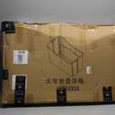 YUEPET Extra Large Foldable Dog Bath Tub for Large Dogs, 49 Gal Portable Dog Bathtub Lightweight Hightened Pet Wash Station with Drain Plug for Big Dogs Indoor/Outdoor Bathing, Camping (Blue)