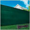 ColourTree Plus Extra Heavy Duty Fence Screen Privacy Screen - Commercial Grade 220 GSM - Heavy Duty - (8' x 50', Green Plus)