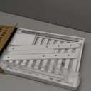 Bamboo Under Sink Organizer and Storage, 2 Tier Pull Out Cabinet Organizer, Slide Out Under Sink Storage Shelf, Undersink Organizers Shelves for Kitchen Bathroom Organization (White, 2 Packs)