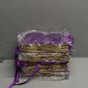 Yeaqee 50 Pack Metallic Gift Bags with Handle and Tissue Paper Gold Foil Welcome Bag for Wedding Guest Fall Party Hotel Guest 5 Senses Gifts Birthday Baby Shower Holiday 9x7x3.15''(Purple Gold)