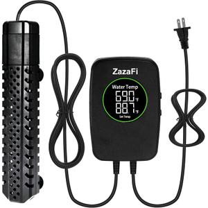 Aquarium Heater 100W, Fish Tank Heater with High-Temperature Protection and Turtle Tank Heater with Automatic Power-Off When Leaving Seawater or Freshwater.