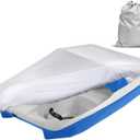 iCOVER Pedal Boat Cover, Fits 3 or 5 Person Paddle Boats Water Proof Heavy Duty Paddles Covers, Grey