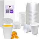12 OZ Foam Cups for Hot & Cold Drinks. USA-Made 50-Pack - Ideal Styrofoam Coffee Cups, Insulating To-Go Cups for Soda, Tea, Juice - Sturdy, Disposable & comparable to Industry standard 12J12