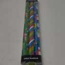 CAMKUZON Christmas Foil Wrapping Paper with Cut Lines on Reverse 3 Rolls Pack - Dancing Santa Claus, Colorful Stripes and Assorted Christmas Characters - Holiday Wrapping Paper Bundle, 24 Inch X 144