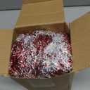 50FT Christmas Tinsel Garland Red Garland for Christmas Tree Decorations, Xmas Tinsel Garlands for Decoration Indoor Outdoor Party Supplies Holiday Decor (Red and Silver)