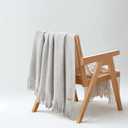 UGG Knit Throw Blanket – Soft Lightweight Throw Blanket for Couch, Bed Throws or Luxury Home Decor, Blankets & Throws for Home, Living Room and Bedroom, 50" x 70" (Margot) (Light Gray)