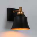 KSANA Wall Sconces, 1-Light Black and Gold Sconces Wall Lighting, Modern Farmhouse Wall Sconce Light Indoor for Bathroom, Bedside, Kitchen, Living Room