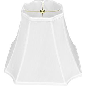 Tootoo Star Fabric Lampshade White Octagonal Royal Bell Shade for Floor Lamp and Table Lamp (6.3x6.3)" x (13x13)" x 10.8"
