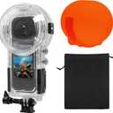 OKFUN Invisible Diving Case for Insta 360 X5 Waterproof Case Housing Shell 50M/164FT Underwater for x5 Protective Cover X5 Accessories for Diving Surfing Swimming Skiing