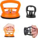 2 Packs Car Dent Puller Kit - Powerful Car Paintless Dent Remover Auto Large Small Dent Remover Tool for Car Repair, Glass, Screen, Objects Moving (2pc-Orange+Black)