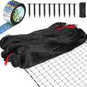BSTPCOO Bird Netting 25'x50' with 2" Mesh Garden Net with Bird Scare Tape, Avian Nettings for Chicken Coop Roof, Heavy Duty Nylon Nettings for Garden, Chicken Coop Netting Fruit Tree Net