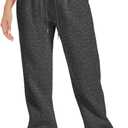 ATHMILE Sweatpants Women Fall Fashion Baggy High Waisted Sweat Pants Winter Fleece Lined Lounge Joggers with Pockets 2026 (S)