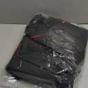 CAR PASS Universal FIT Piping Leather Two Front Seat Covers, Waterproof Faux Leather for SUV Sedan Van Truck, Airbag Compatible,Reserved Opening Holes for Headrest Covers. (Black red)