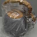 POLIVIAR Tea Kettle, 2.7 Quart Natural Stone Finish with Wood Pattern Handle Loud Whistle Food Grade Stainless Steel Teapot, Anti-Hot Handle and Anti-Rust, Suitable for All Heat Sources (JX2018-GR20) (Gray)