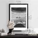 PEALSN 20x30 Picture Frame Set of 2, Display Pictures 18 x 24 with Mat or 20 x 30 without Mat for Wall Mounting Display, Poster Frames, Black